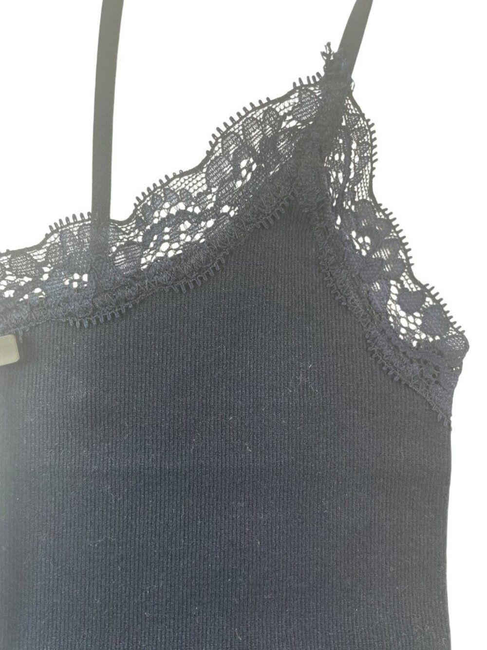 Garage Seamless Lace Trim Camisole Mariana Navy Blue Women's Size XS MSRP$27 NWT - Picture 2 of 6